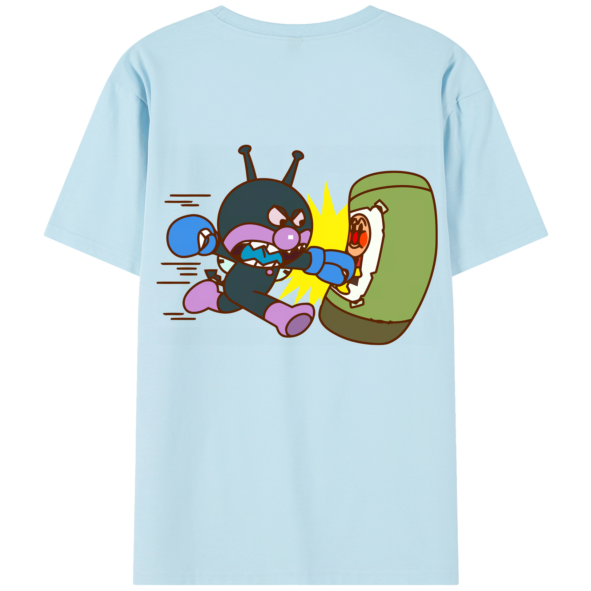 （画像用） アンパンマン Anpanman 綿100％半袖Tシャツ（背面プリント）